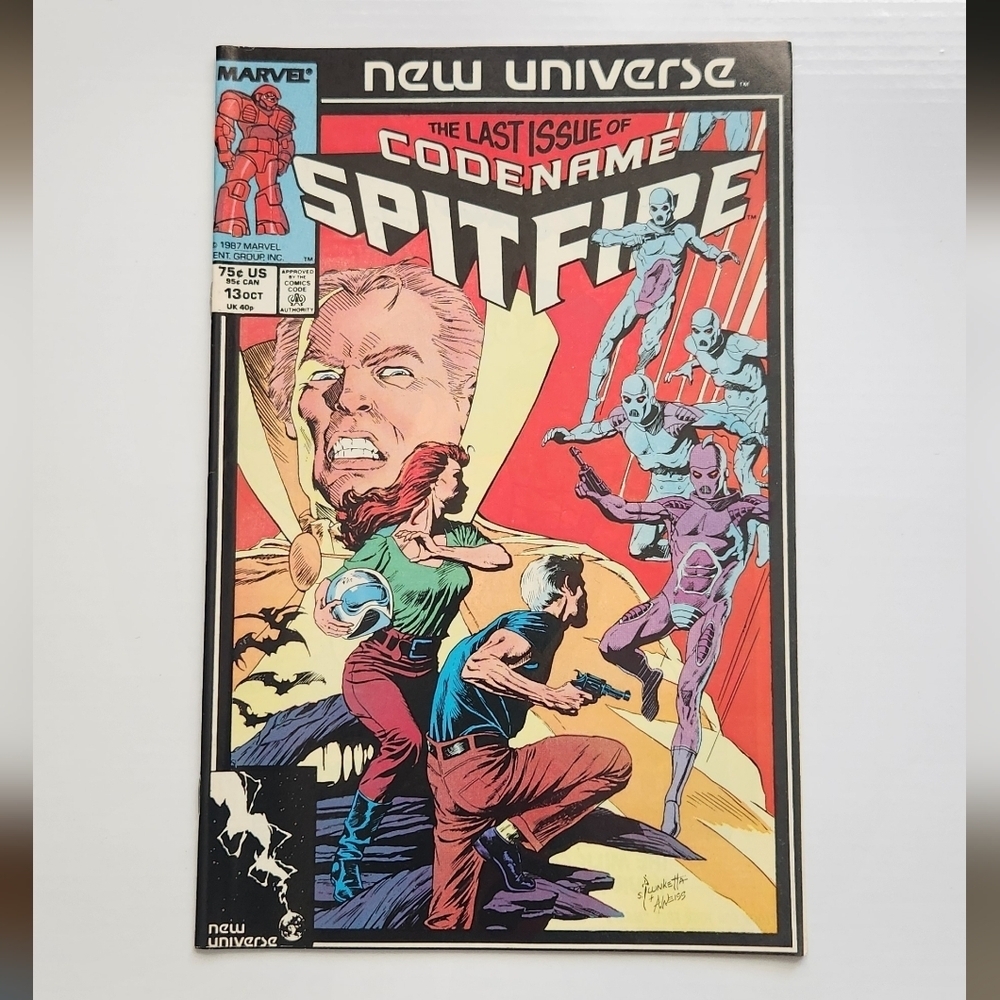 Vintage 1987 Marvel Comics Codename: Spitfire #13 The Last Issue New Universe